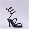 Una Healy Maneater Twist High Heel - Black Glitter